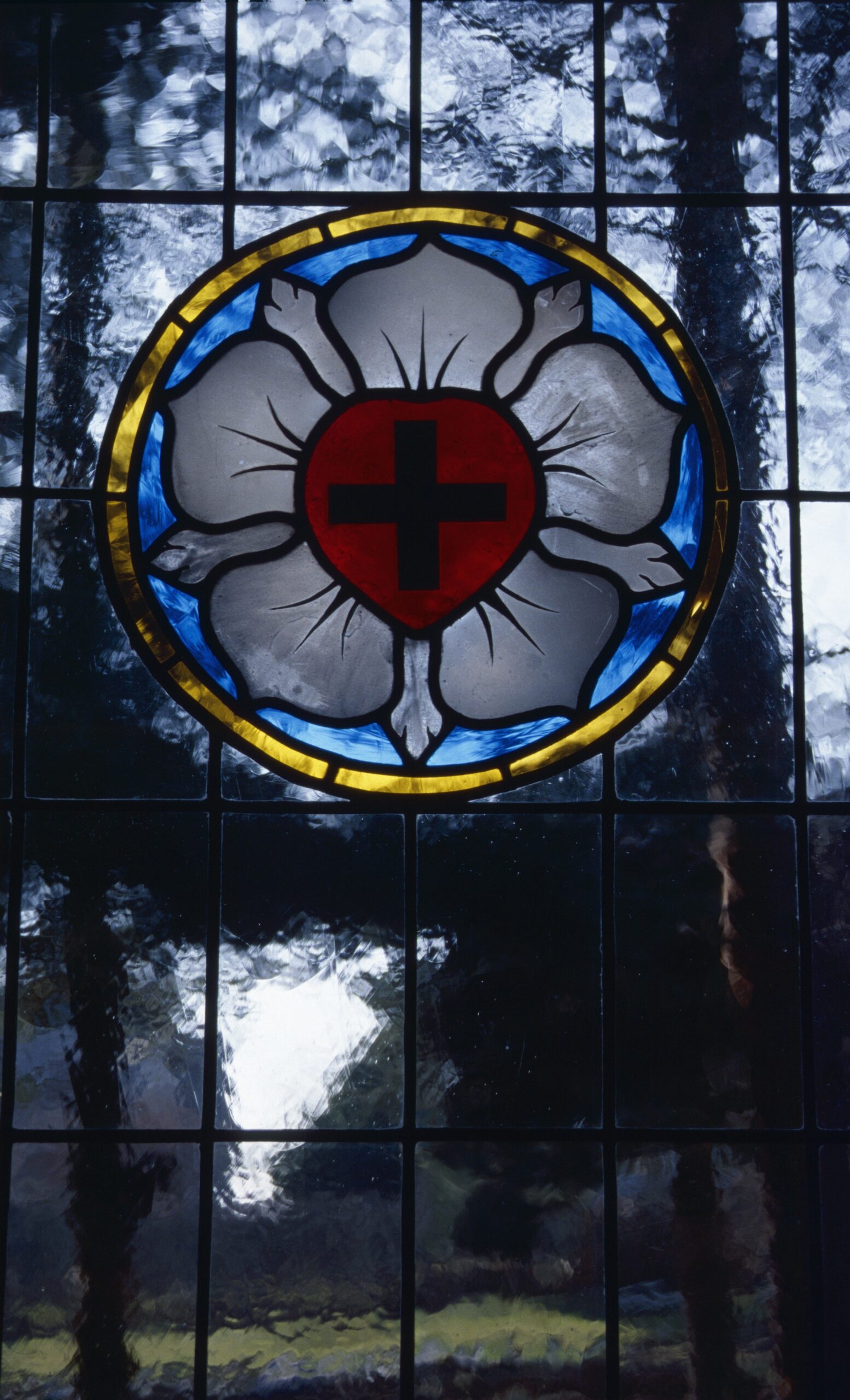 Fensterbild - Lutherrose Fensterbild - Lutherrose